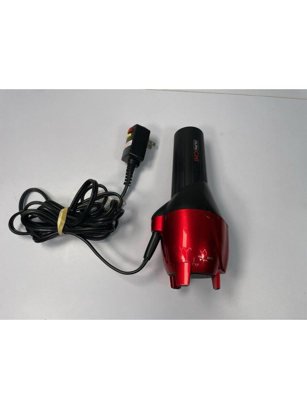 CHI Dura Hair Dryer GF8107 Red Black Professional Blow Dryer Tested Works